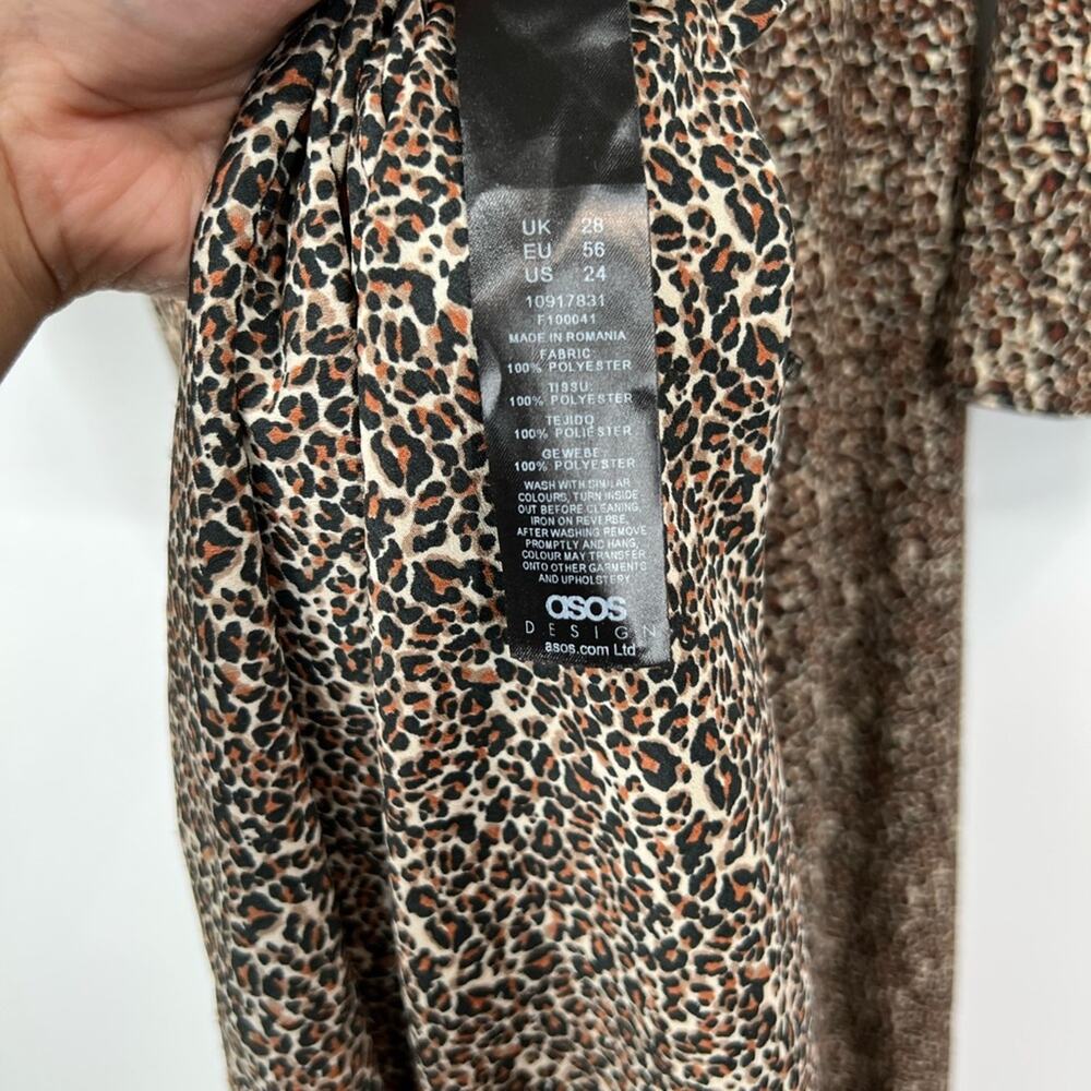 ASOS Design Curve Leopard Print Square Neck Maxi … - image 8